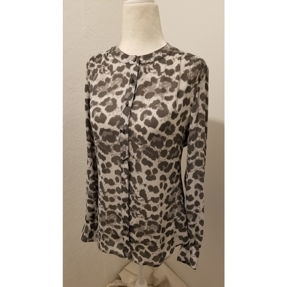 banana republic leopard shirt